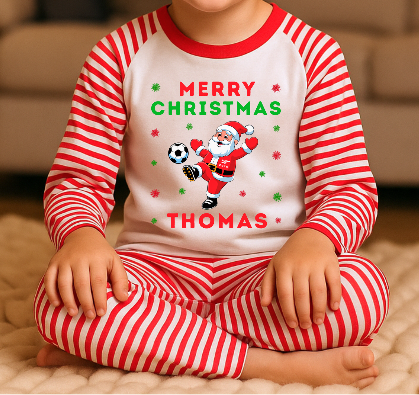 Kids Personalised Arsenal Pyjamas