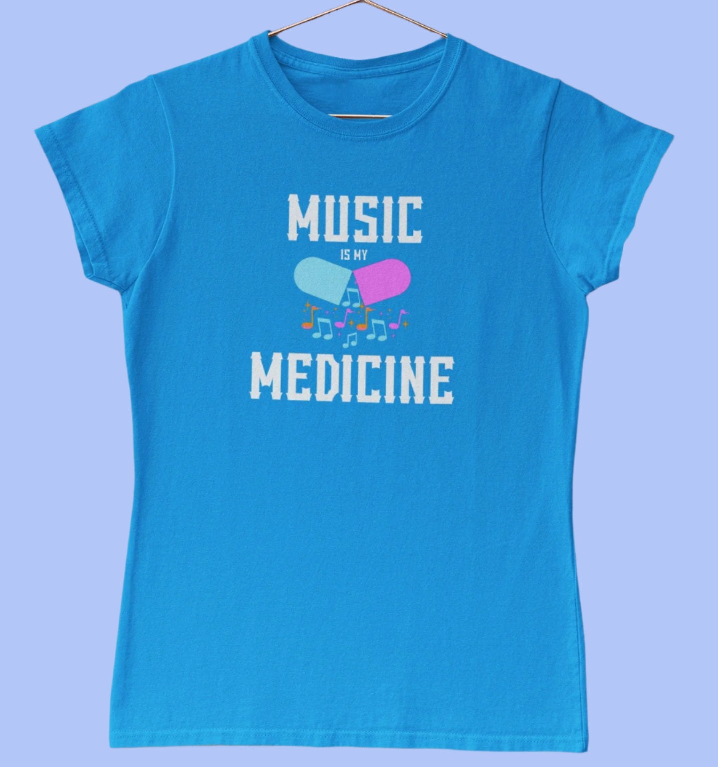Ladies Music Is My Medicine T-Shirt