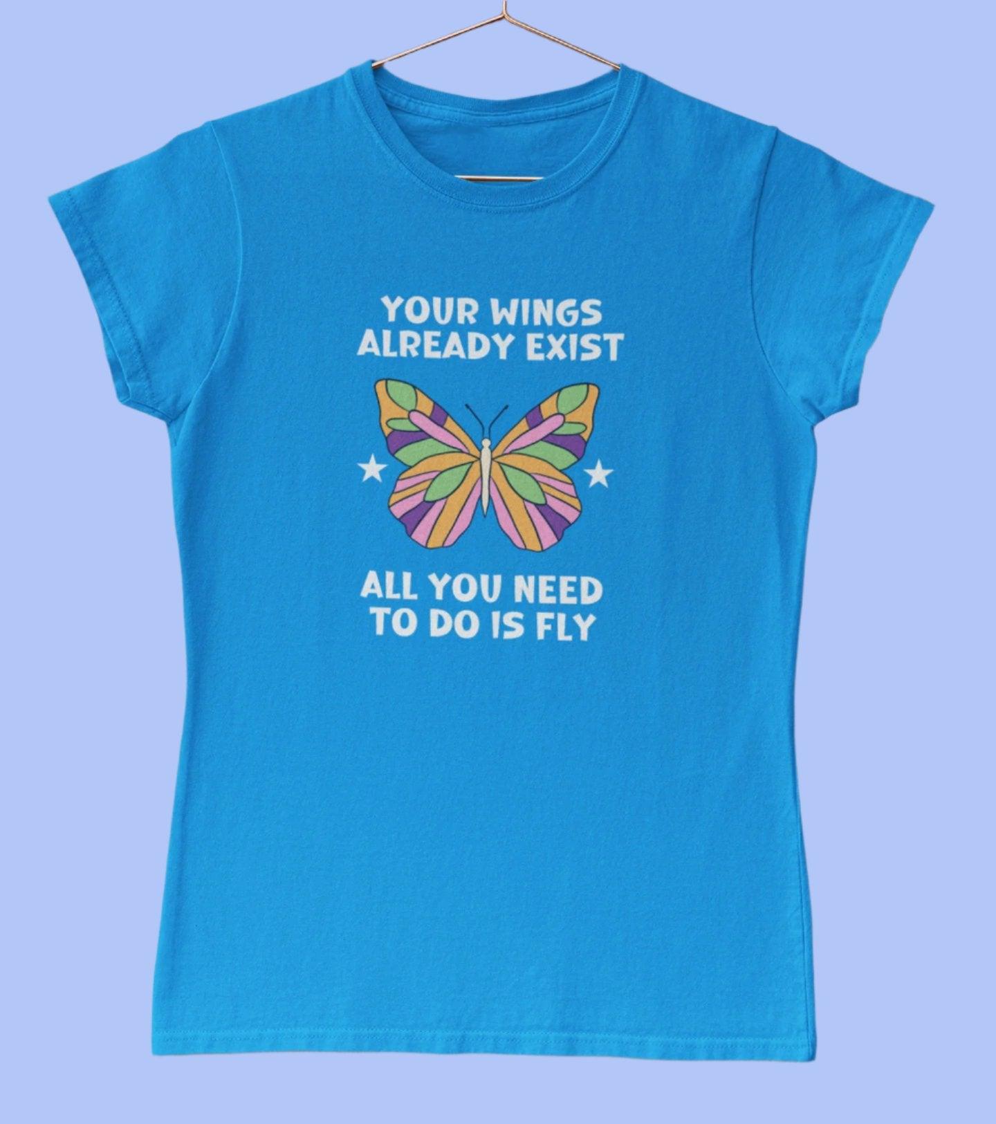 Motivational Butterfly Quote T-Shirt