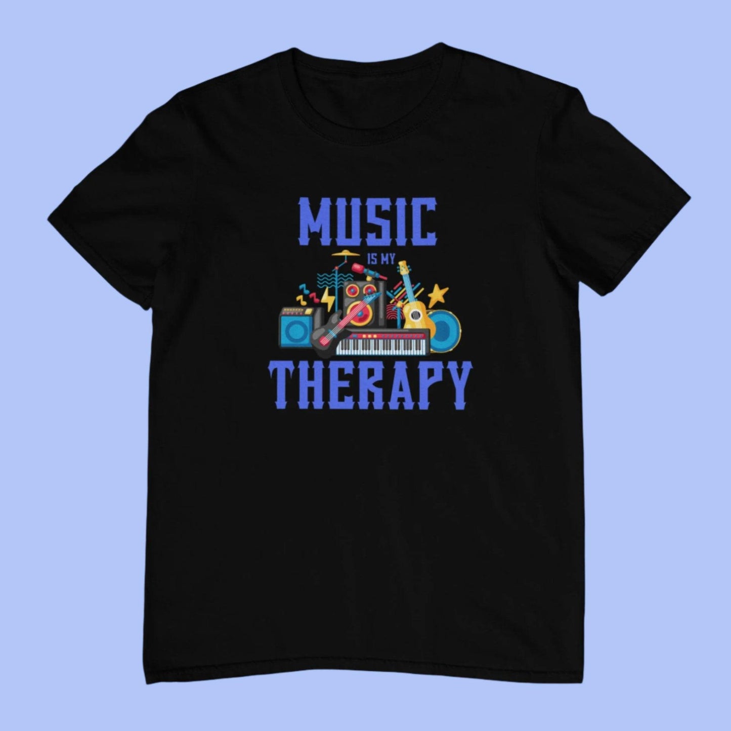 Black Music Therapy Mens T-Shirt