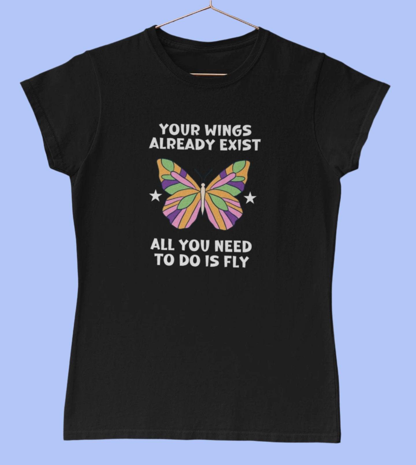 Motivational Butterfly Quote T-Shirt