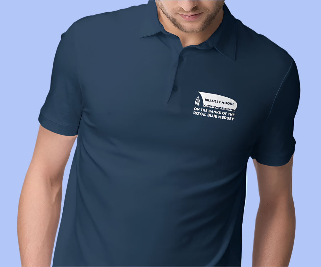 Everton Bramley Moore On The Banks Of The Royal Blue Mersey Polo Shirt