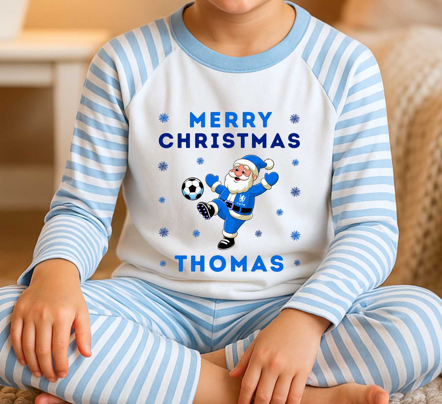 Kids Personalised Chelsea Pyjamas