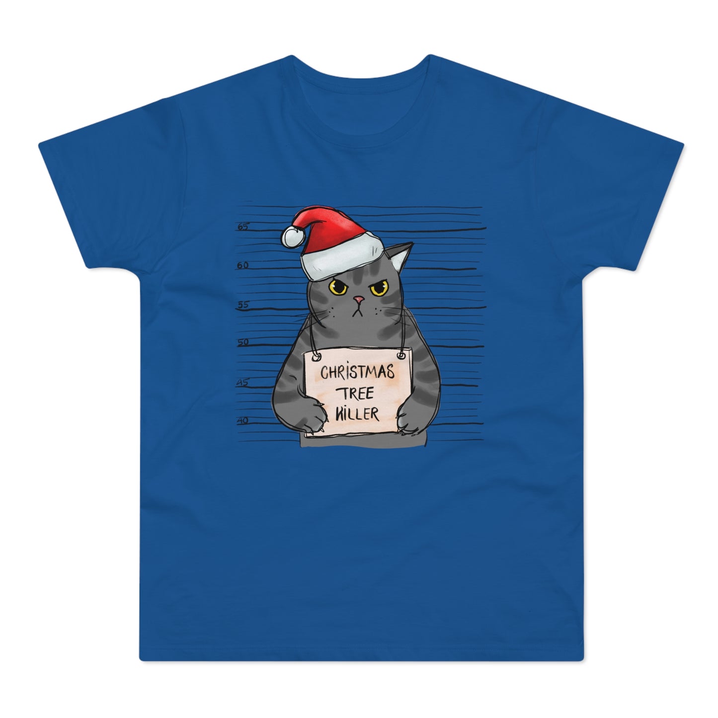 Funny Cat Christmas Tree Killer T-Shirt