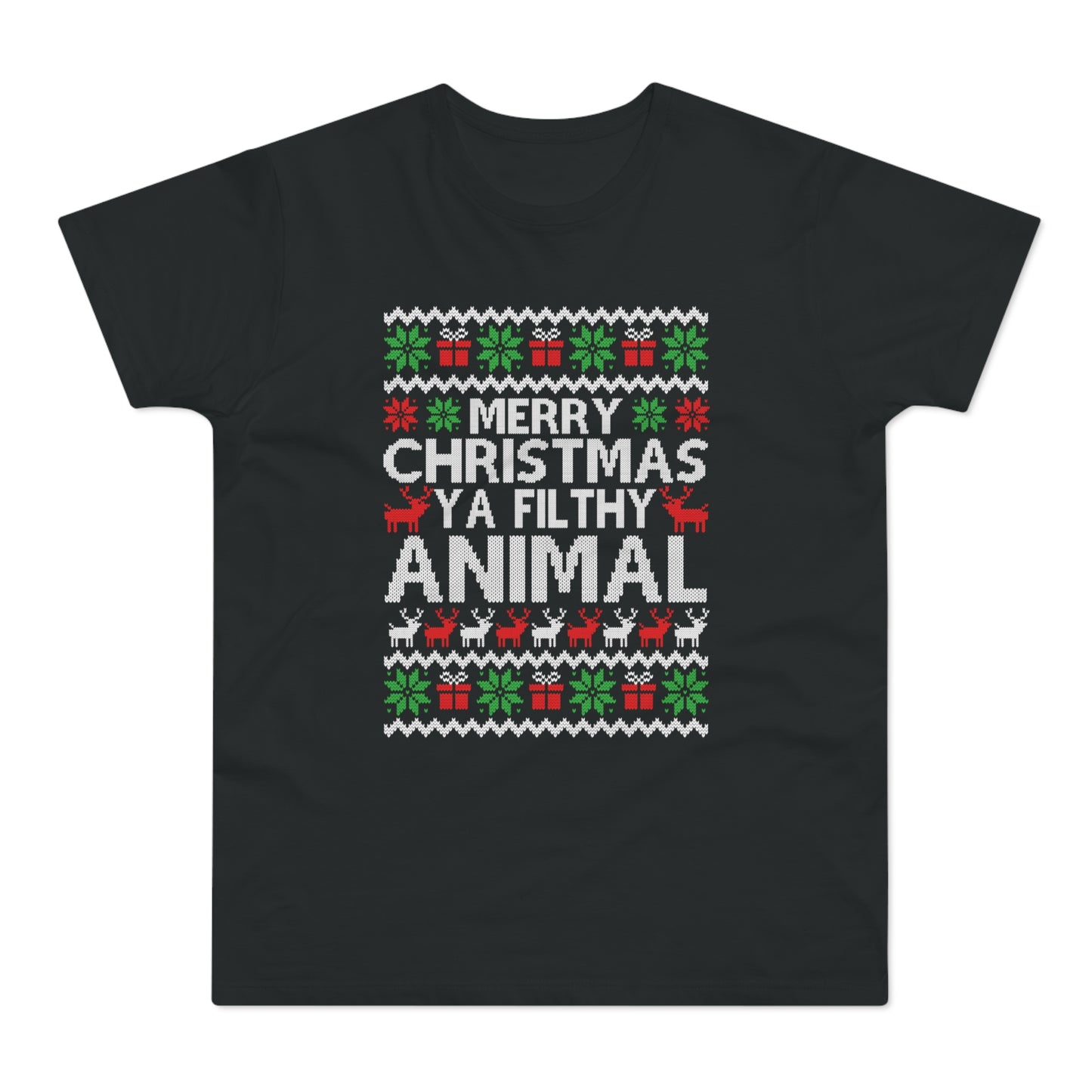 Merry Christmas Ya Filthy Animal Funny T-Shirt