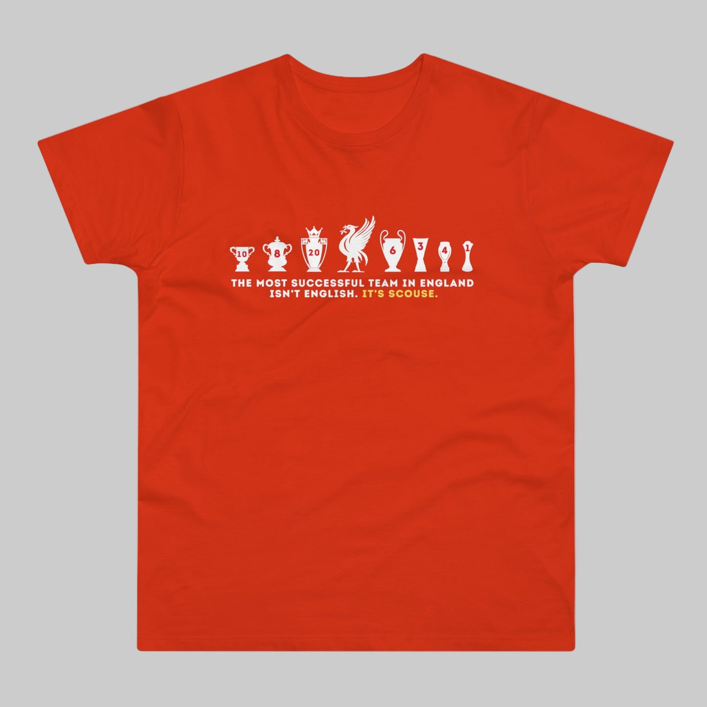 Liverpool Scouse Not English T-Shirt Red