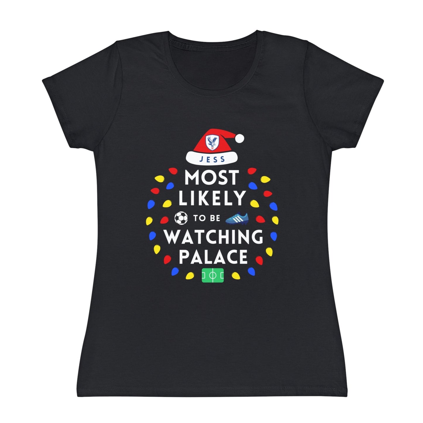 Most Likely To Be Watching Crystal Palace Ladies Personalised Christmas T-Shirt