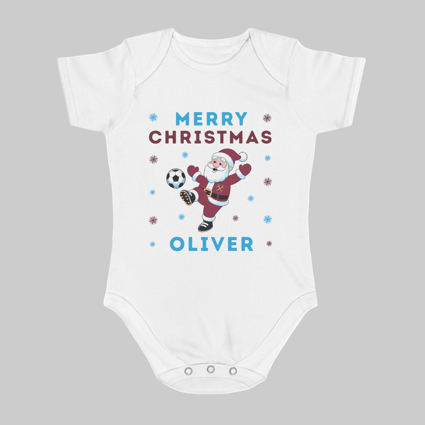 Personalised Baby Christmas Vest - West Ham