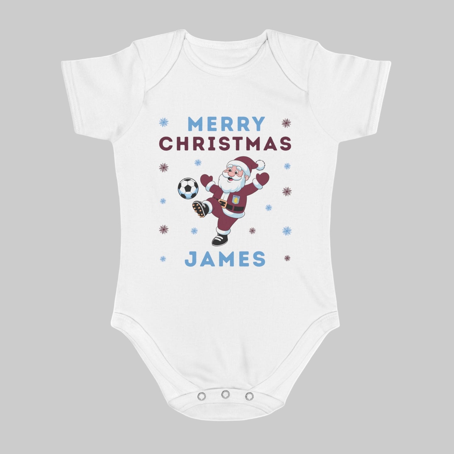 Personalised Baby Christmas Vest - Aston Villa