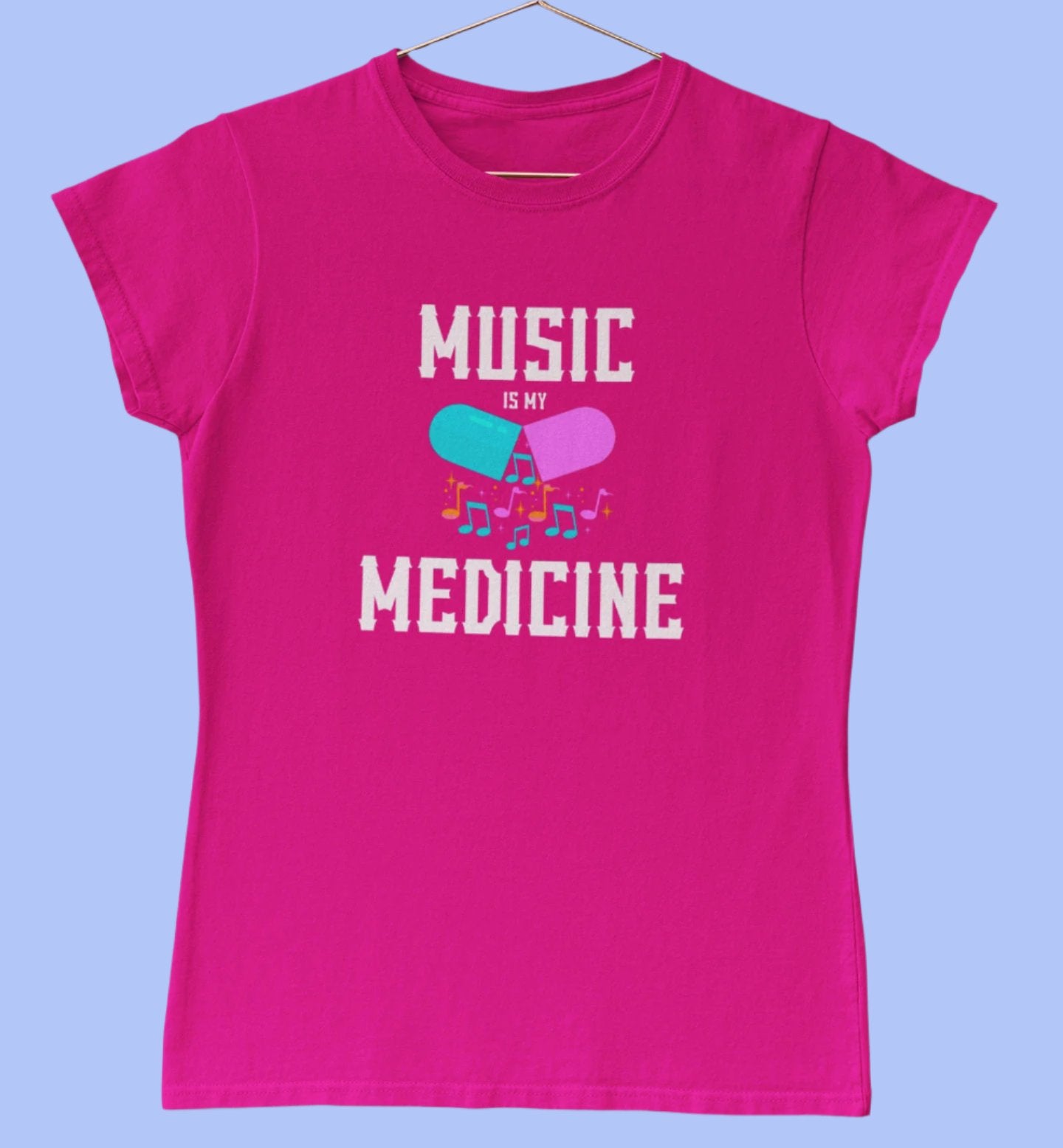 Ladies Music Is My Medicine T-Shirt