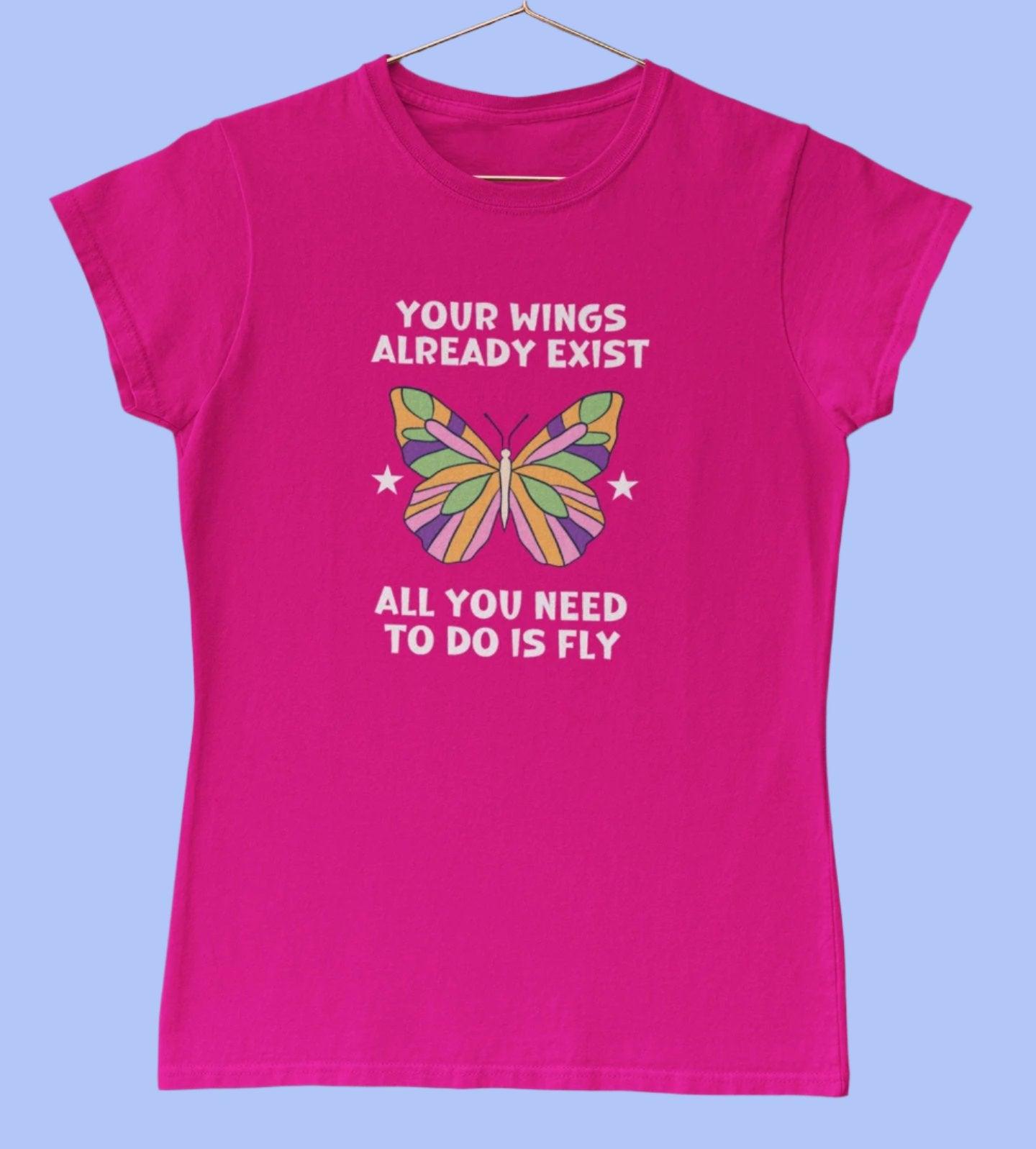 Motivational Butterfly Quote T-Shirt