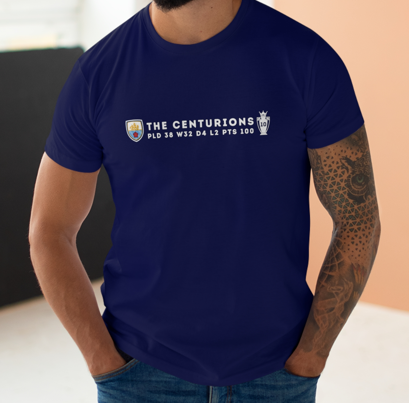 Man City - The Centurions - Mens Crew Neck T-Shirt
