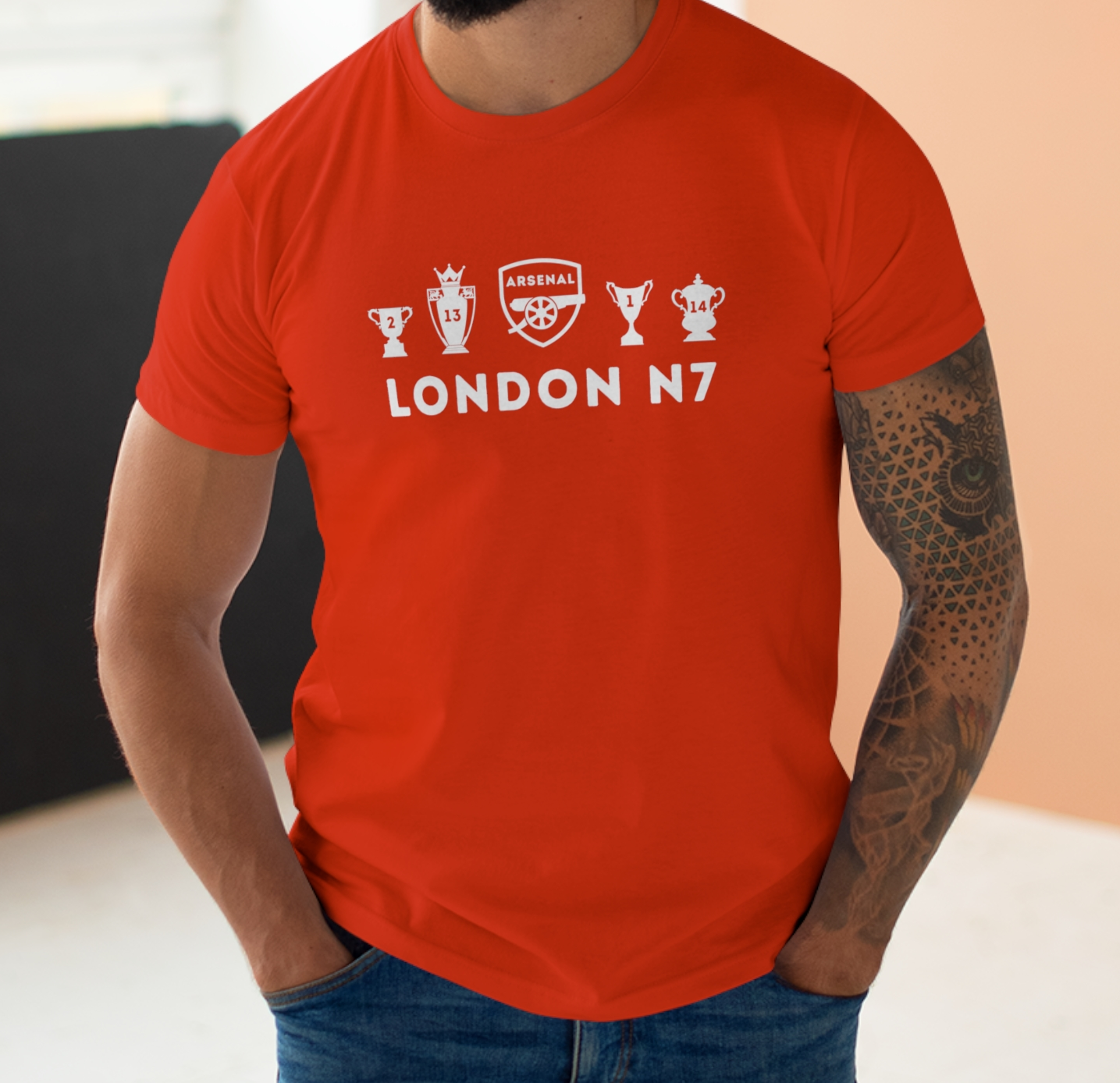 Arsenal - London N7 - Mens T-Shirt