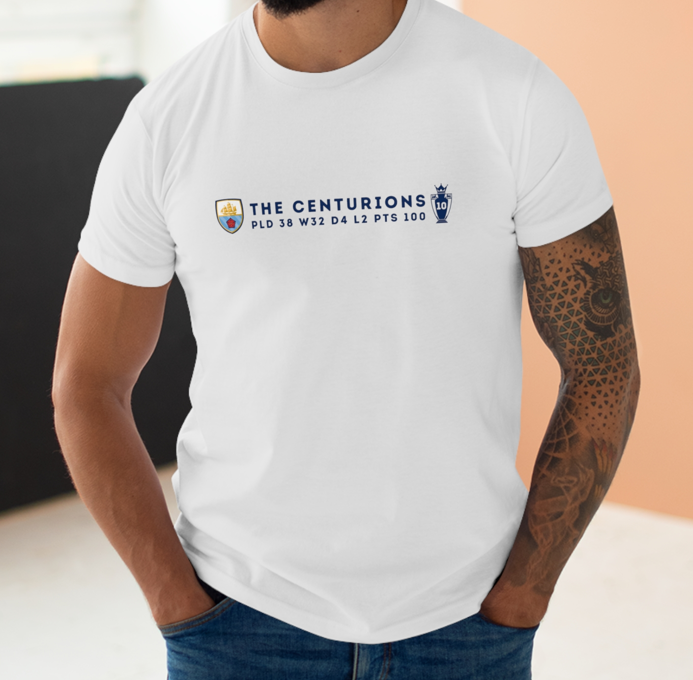 Man City - The Centurions - Mens Crew Neck T-Shirt
