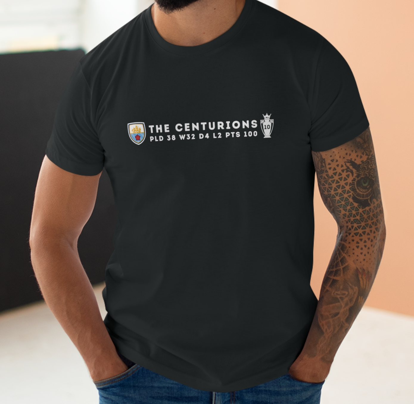 Man City - The Centurions - Mens Crew Neck T-Shirt