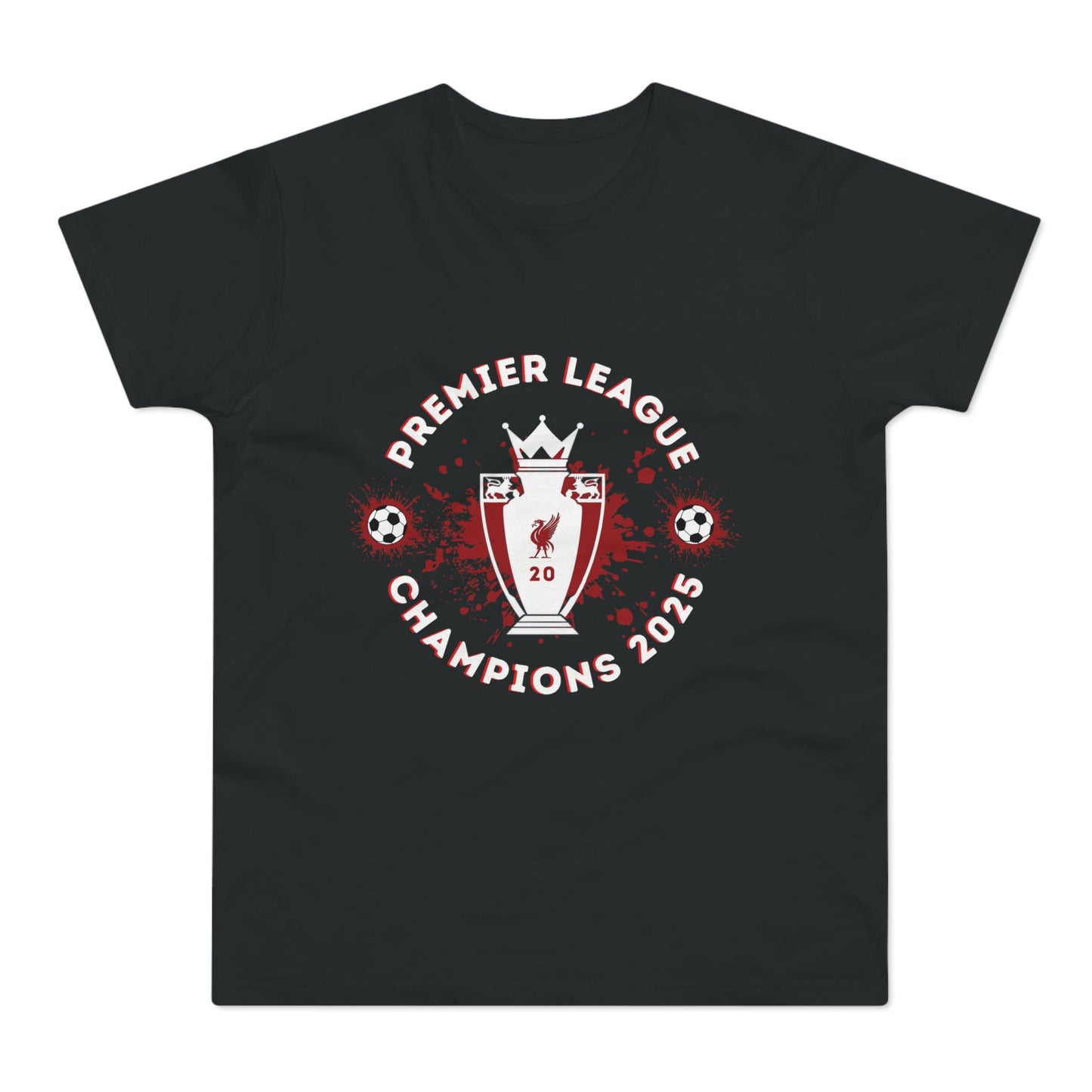 Liverpool Champions 2025 Black T-Shirt