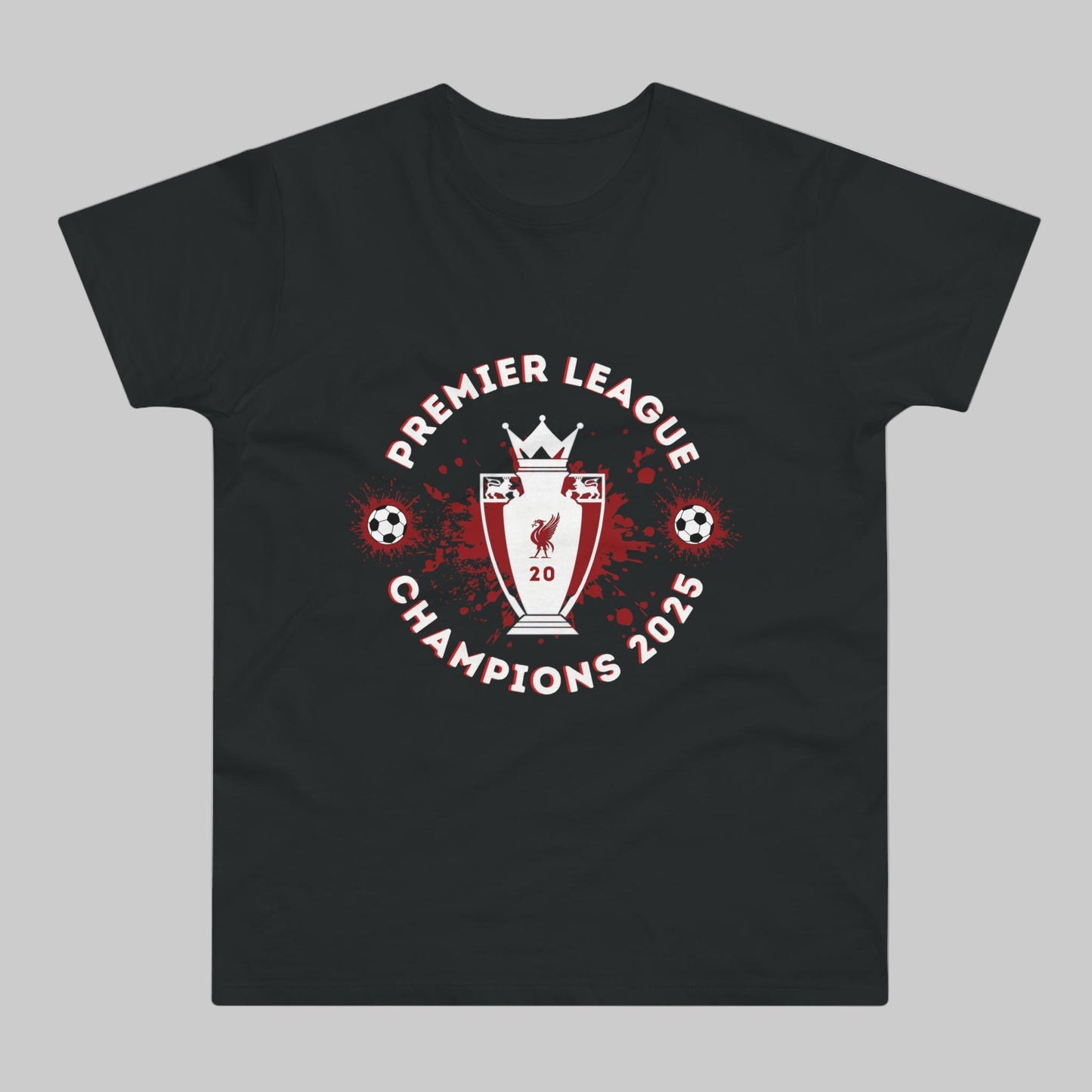 Liverpool Champions 2025 Black T-Shirt
