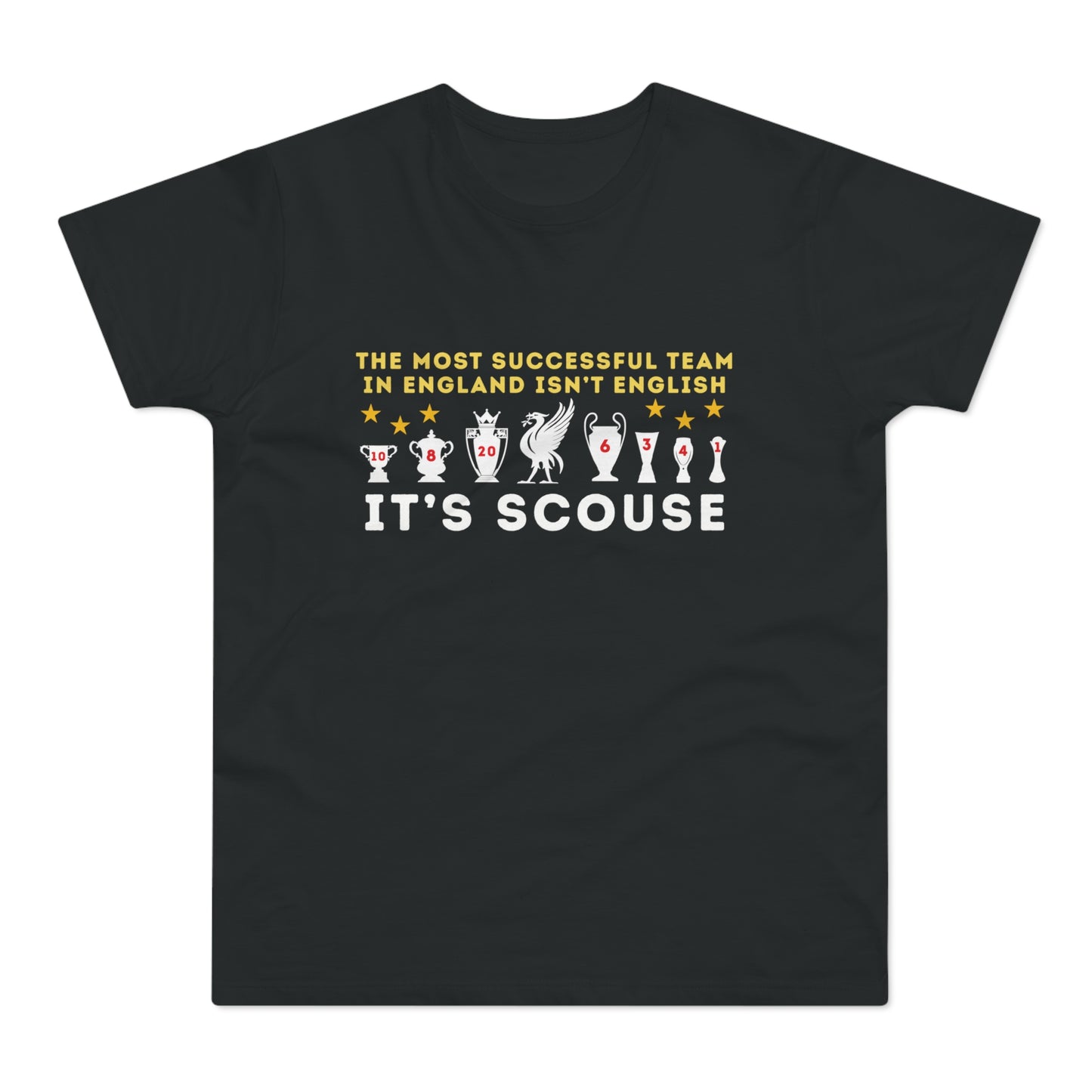 Liverpool Scouse Not English Black T-Shirt