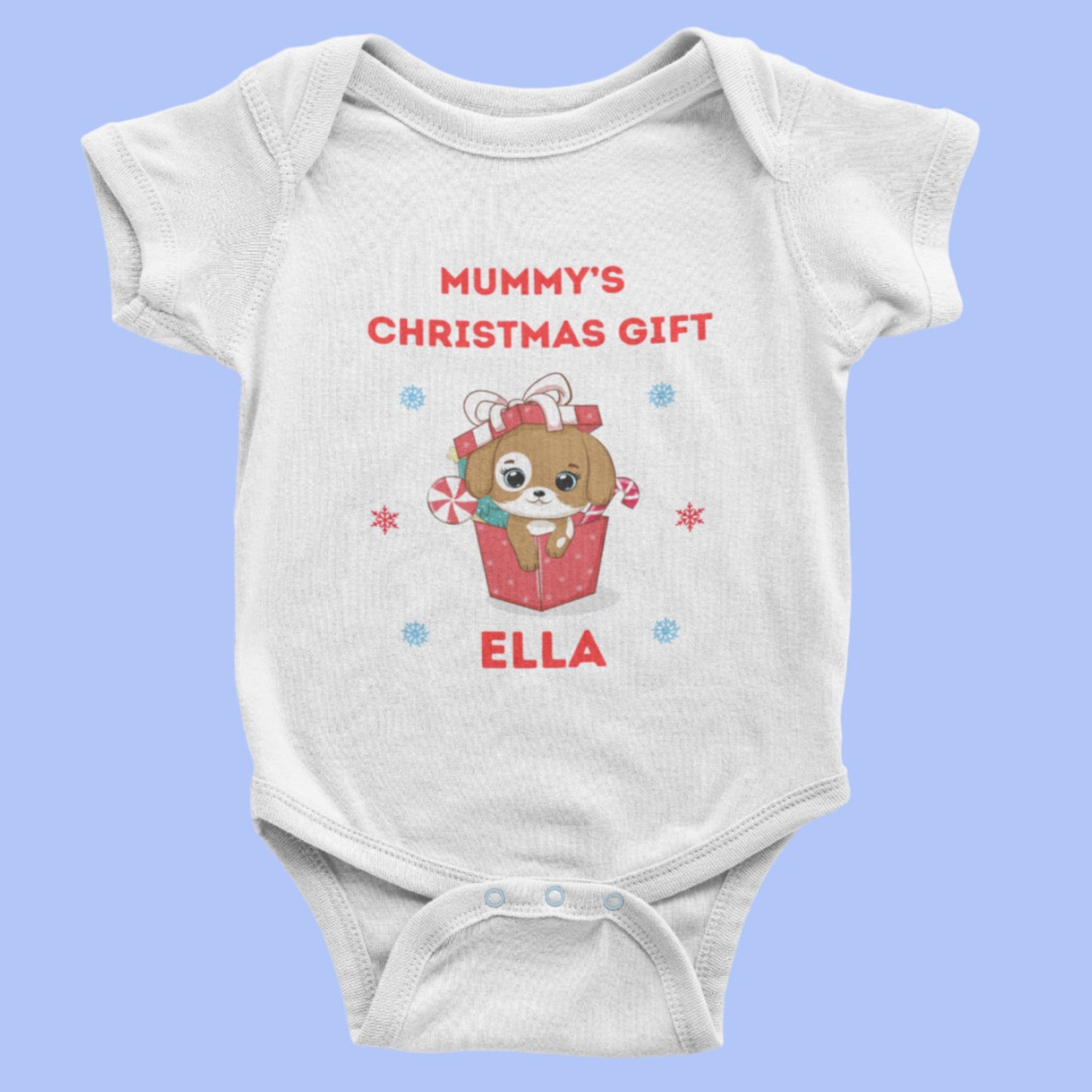 Mummy's Christmas Gift Personalised Baby Vest