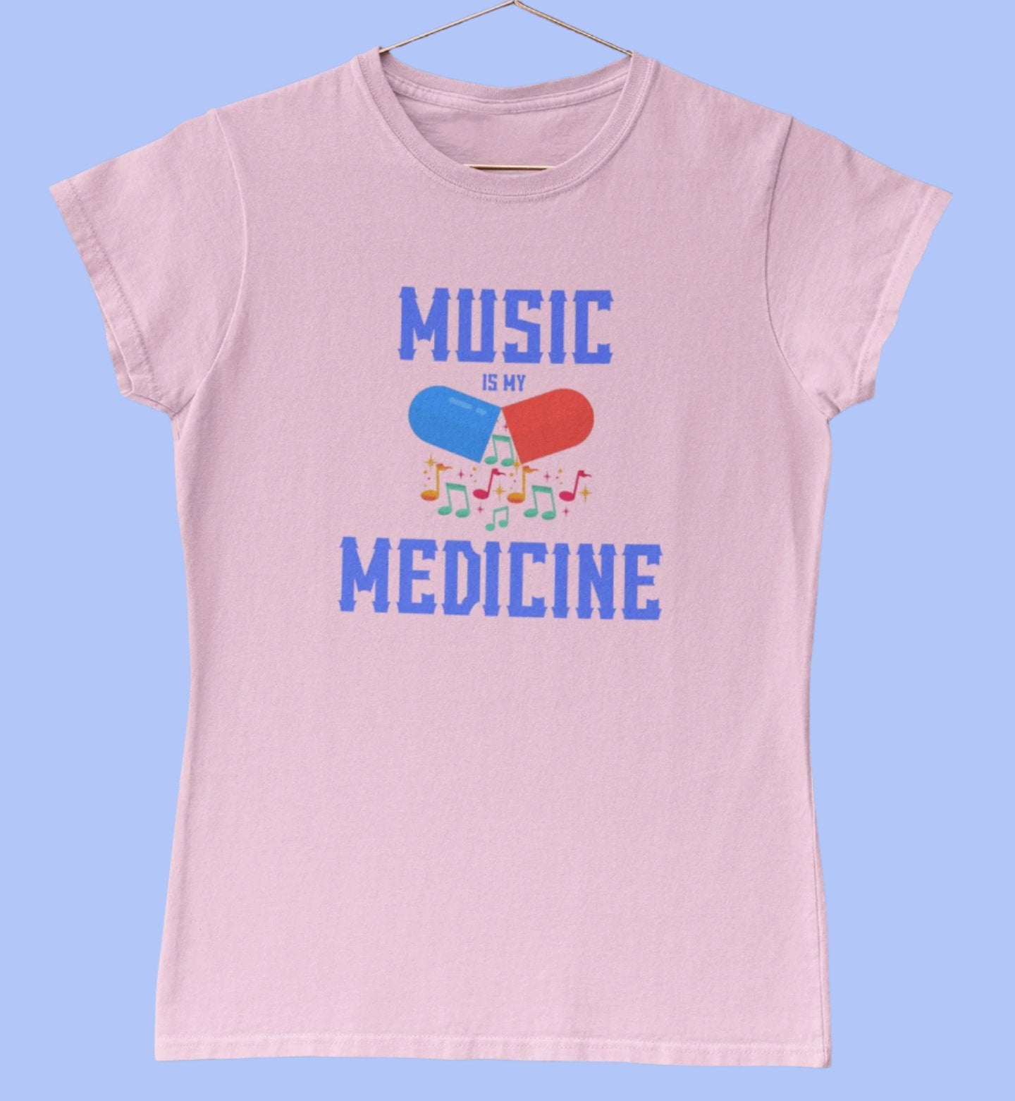 Ladies Music Is My Medicine T-Shirt