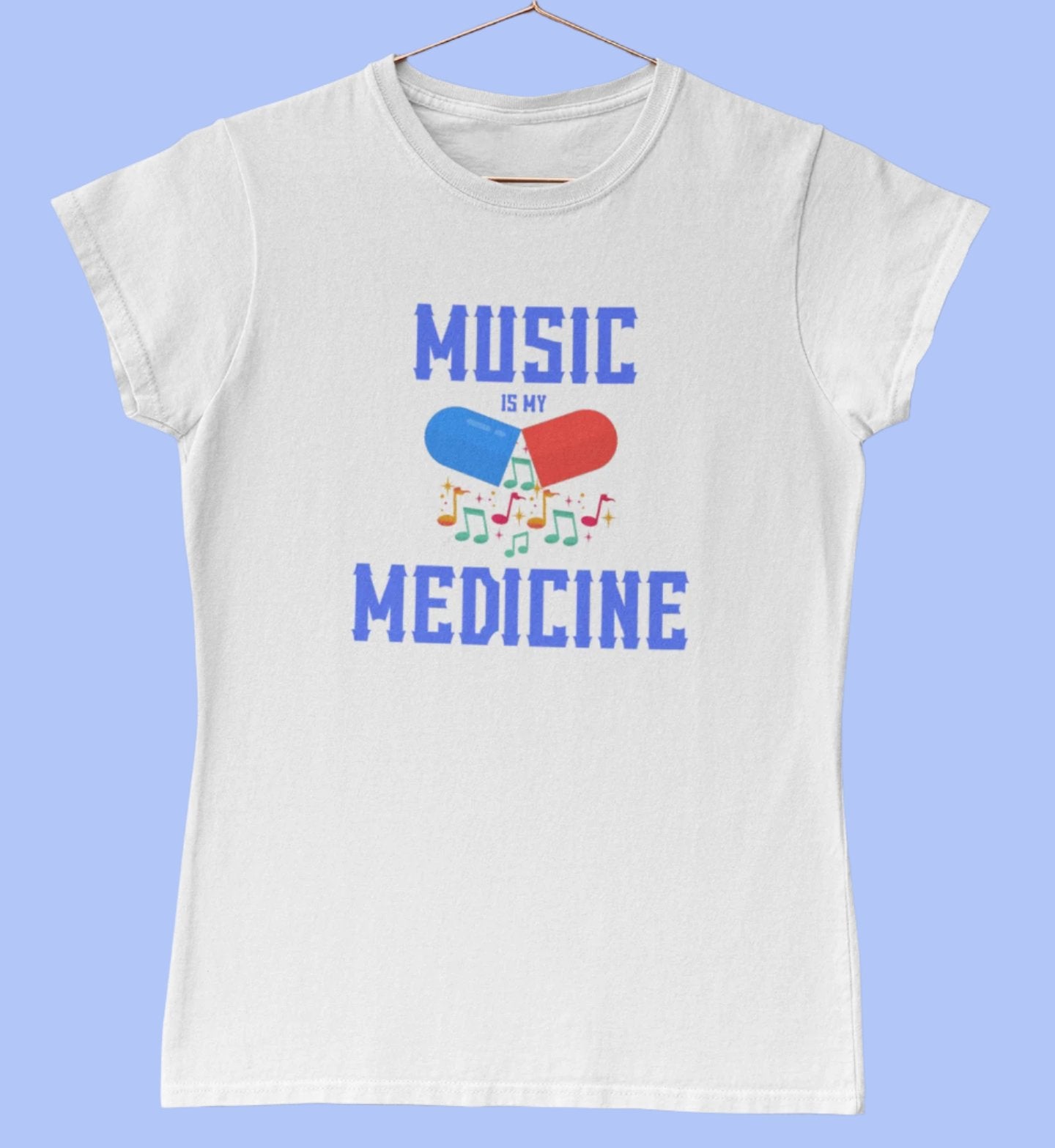 Ladies Music Is My Medicine T-Shirt
