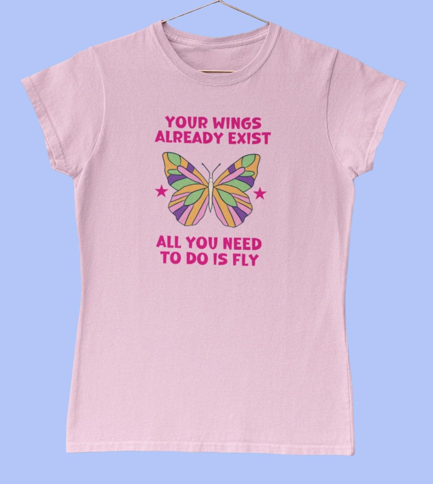 Motivational Butterfly Quote T-Shirt
