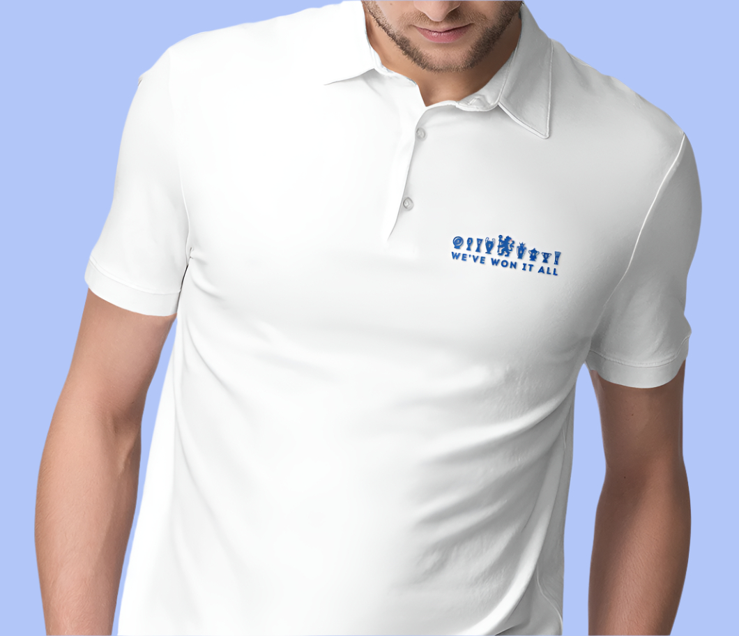 Chelsea We've Won It All Trophies Champions 2025 Polo Shirt