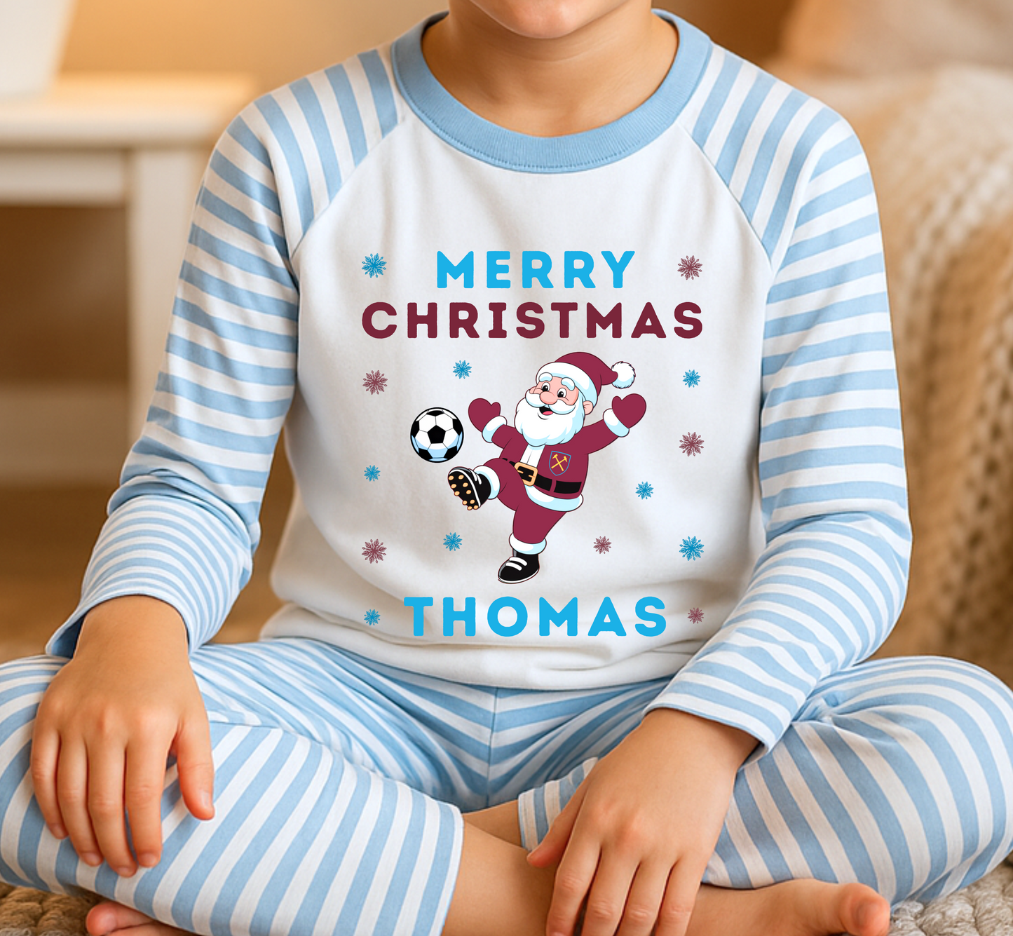 Kids Personalised West Ham Pyjamas