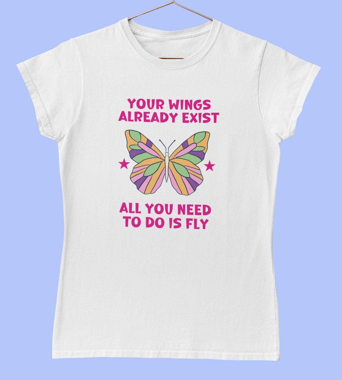 Motivational Butterfly Quote T-Shirt