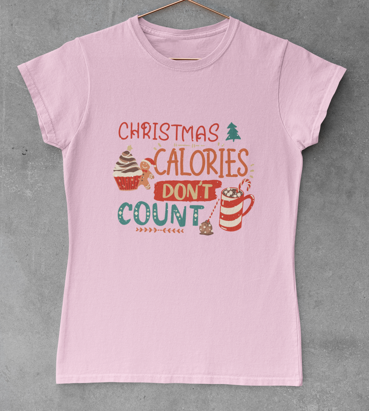 Christmas Calories Don't Count Funny T-Shirt