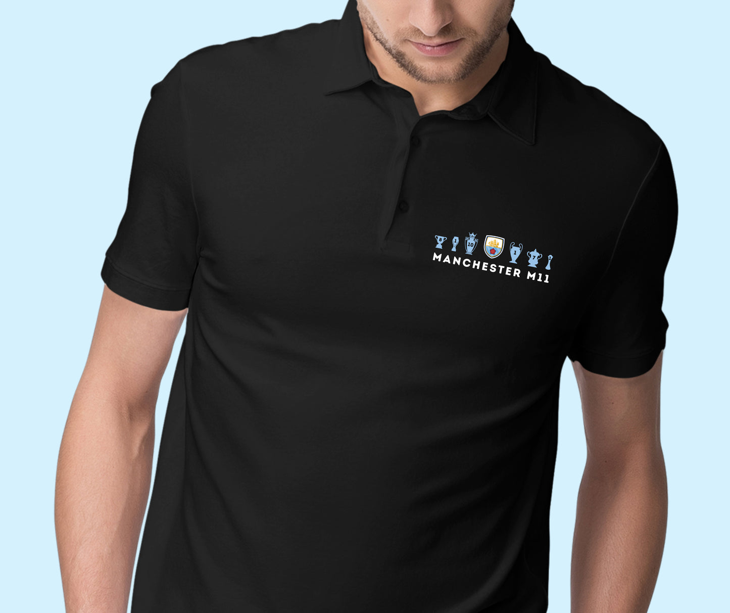 Man City - Manchester M11 - Mens Polo Shirt