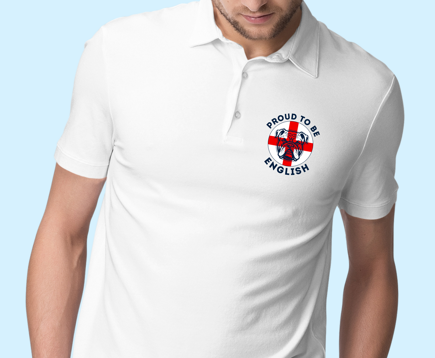 England Bulldog Proud To Be English Polo Shirt