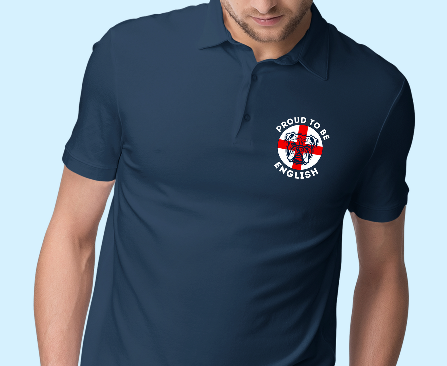 England Bulldog Proud To Be English Polo Shirt