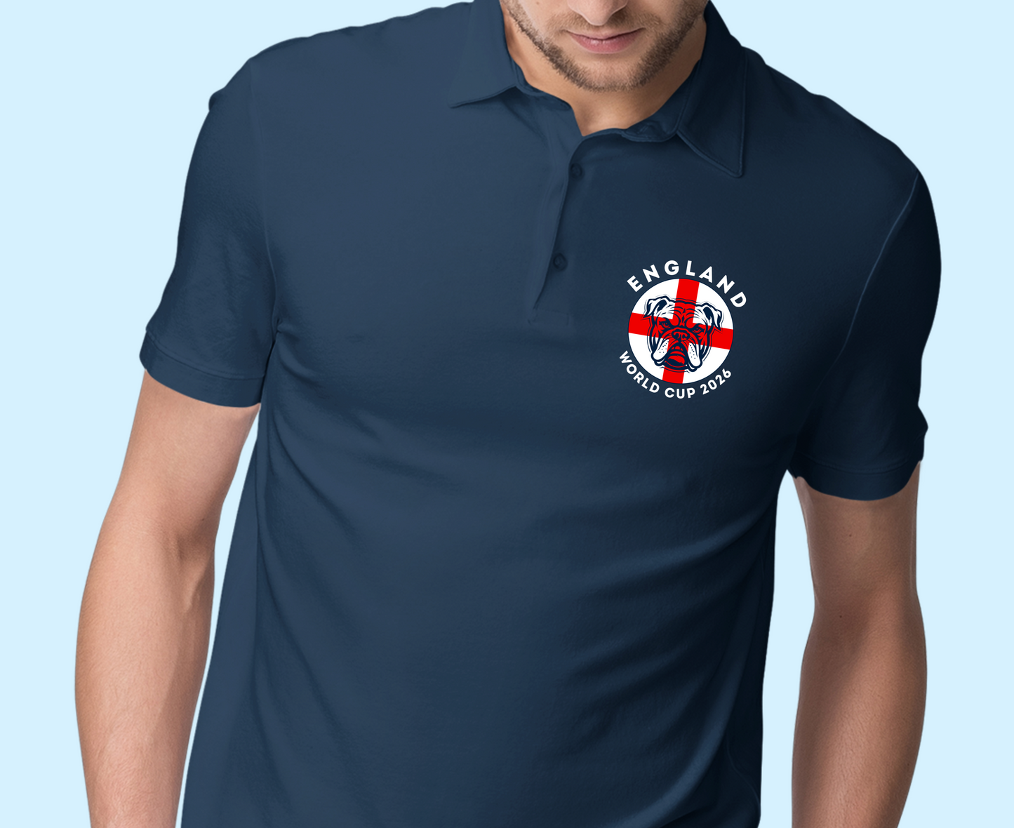 England Bulldog World Cup 2026 Polo Shirt