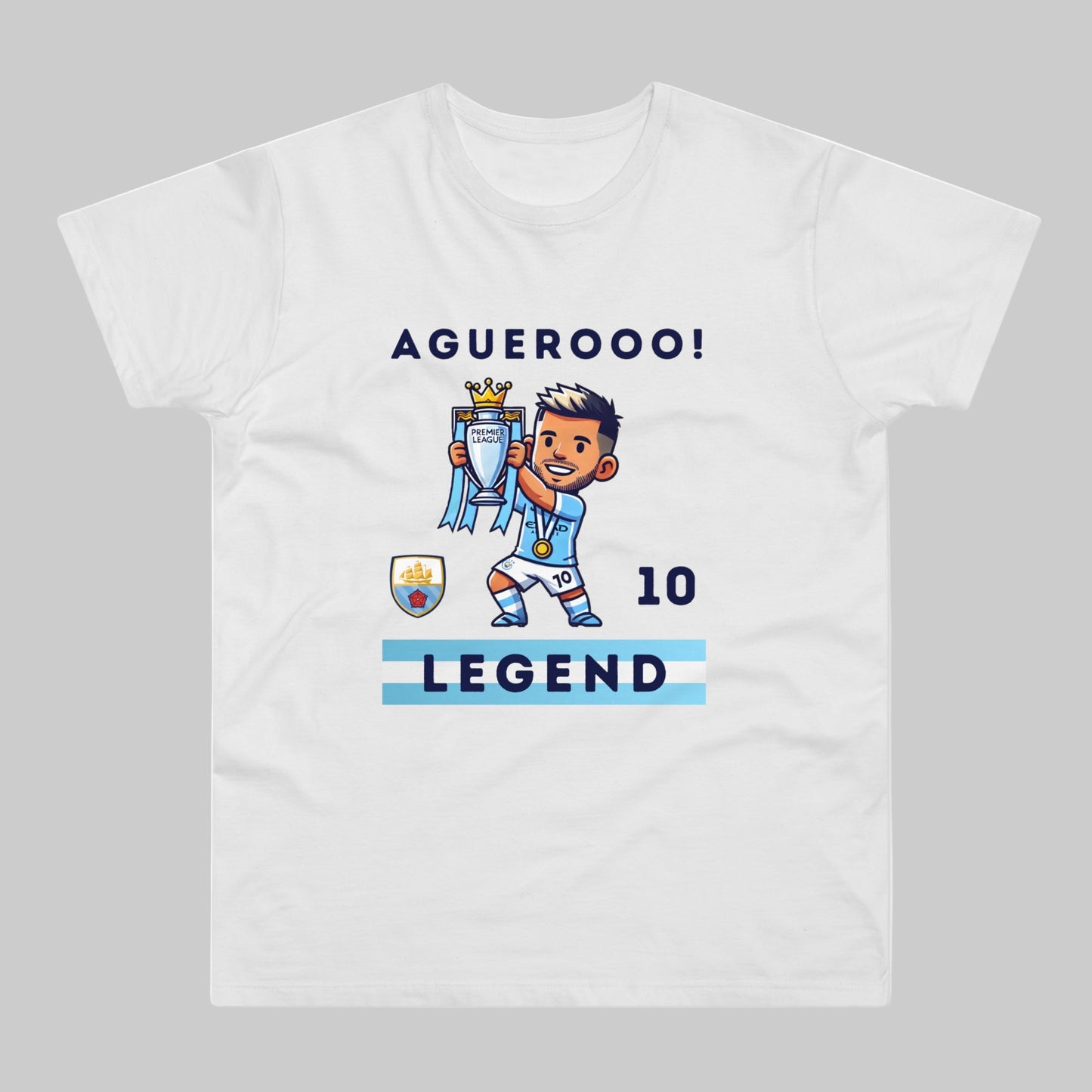 Man City - Aguero Legend - Mens T-Shirt
