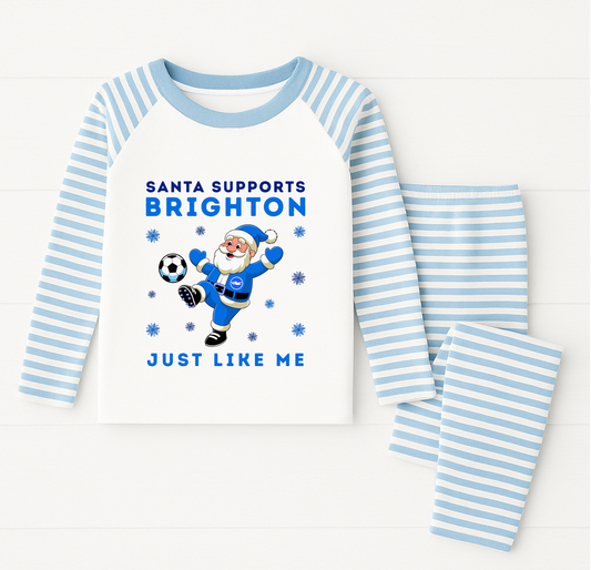 Santa Supports Brighton Kids Pyjamas