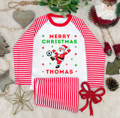 Kids Personalised Nottingham Forest Christmas Pyjamas