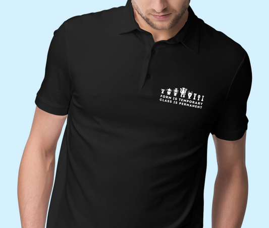 Man United - Form Is Temporary Class Is Permanent - Mens Polo Shirt