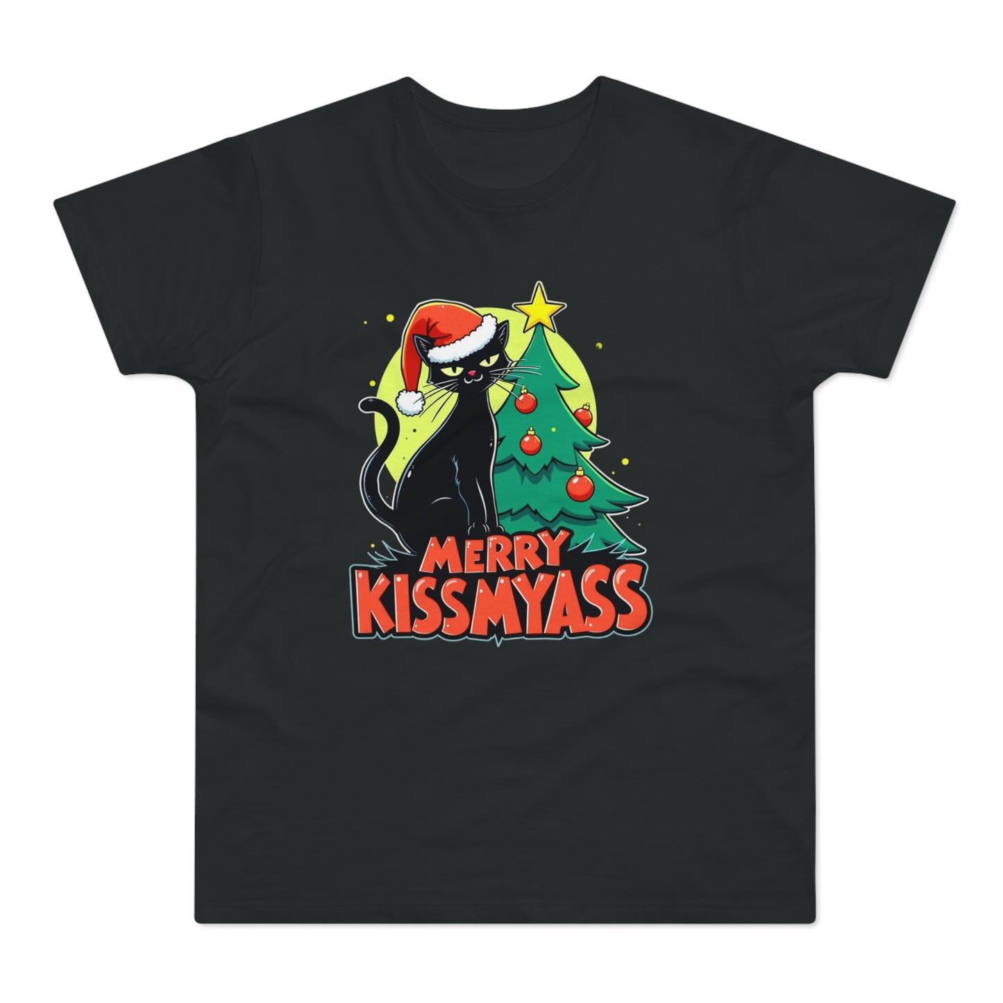 Merry Kiss My Ass Funny Christmas T-Shirt