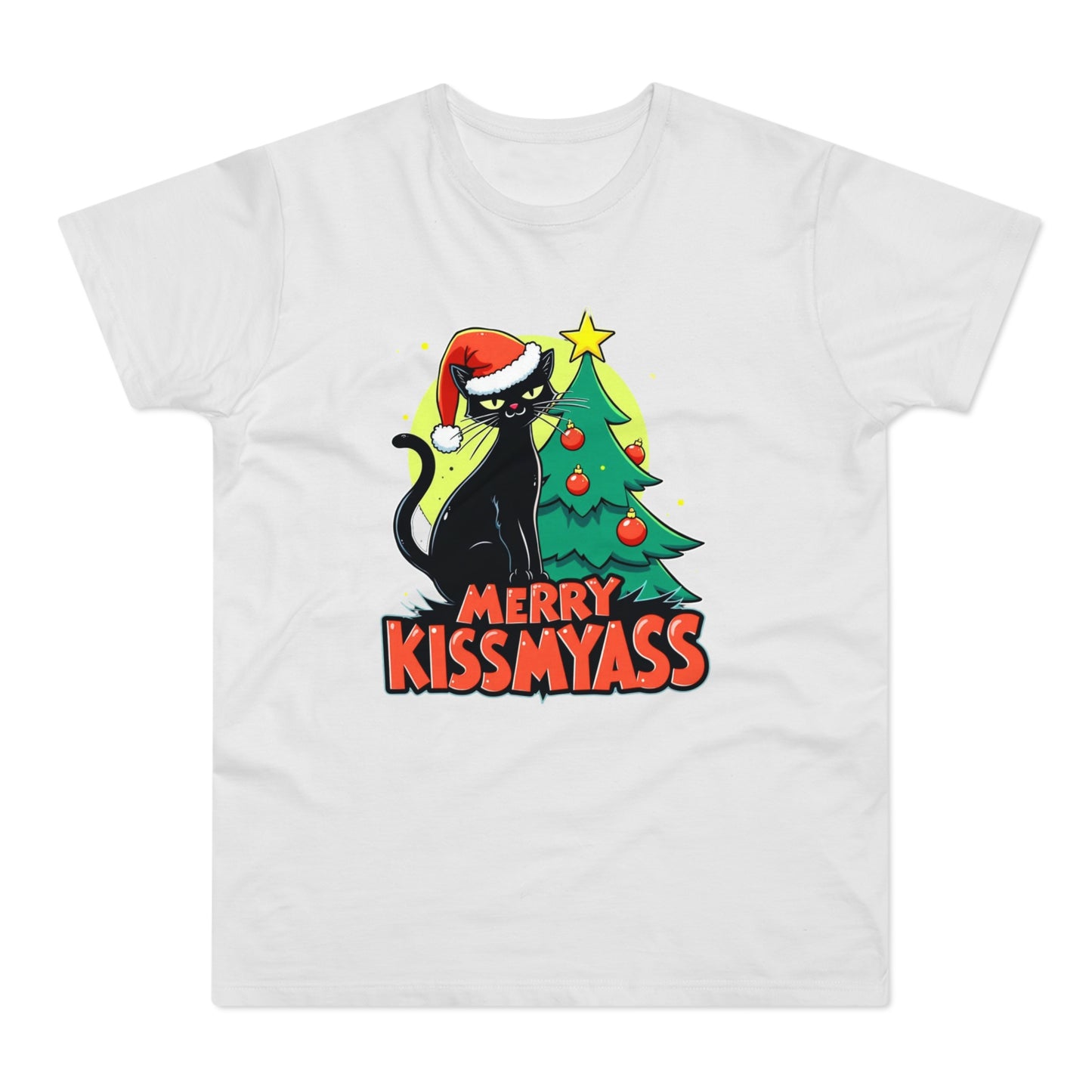 Merry Kiss My Ass Funny Christmas T-Shirt