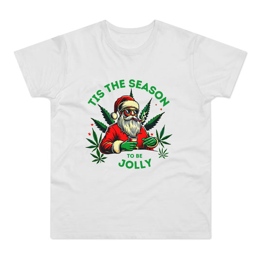 Tis The Season To Be Jolly Ganja Weed Christmas T-Shirt