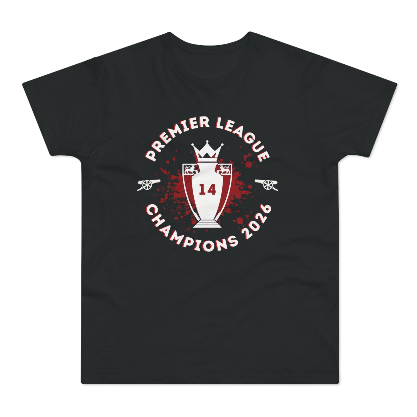 Arsenal - 2026 Champions - Mens Crew Neck T-Shirt - Black