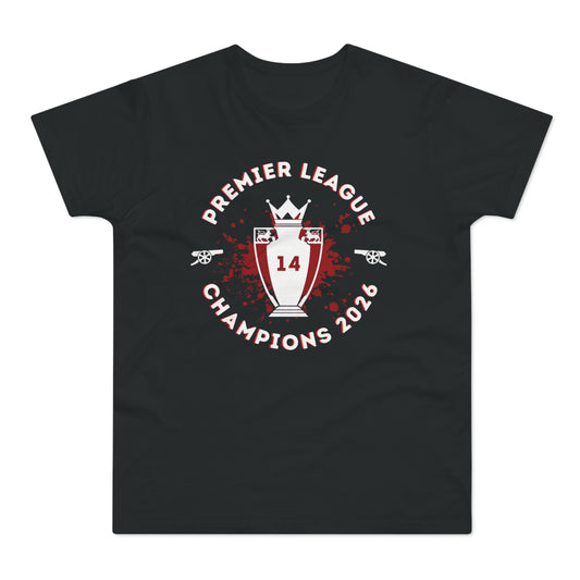 Arsenal - 2026 Champions - Mens Crew Neck T-Shirt - Black