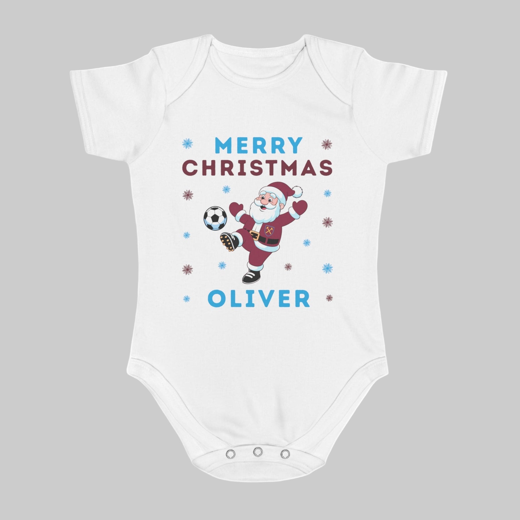 Personalised Baby Christmas Vest - West Ham