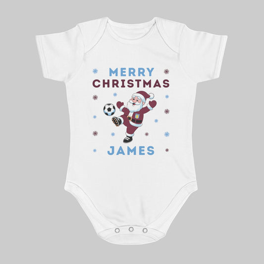 Personalised Baby Christmas Vest - Aston Villa
