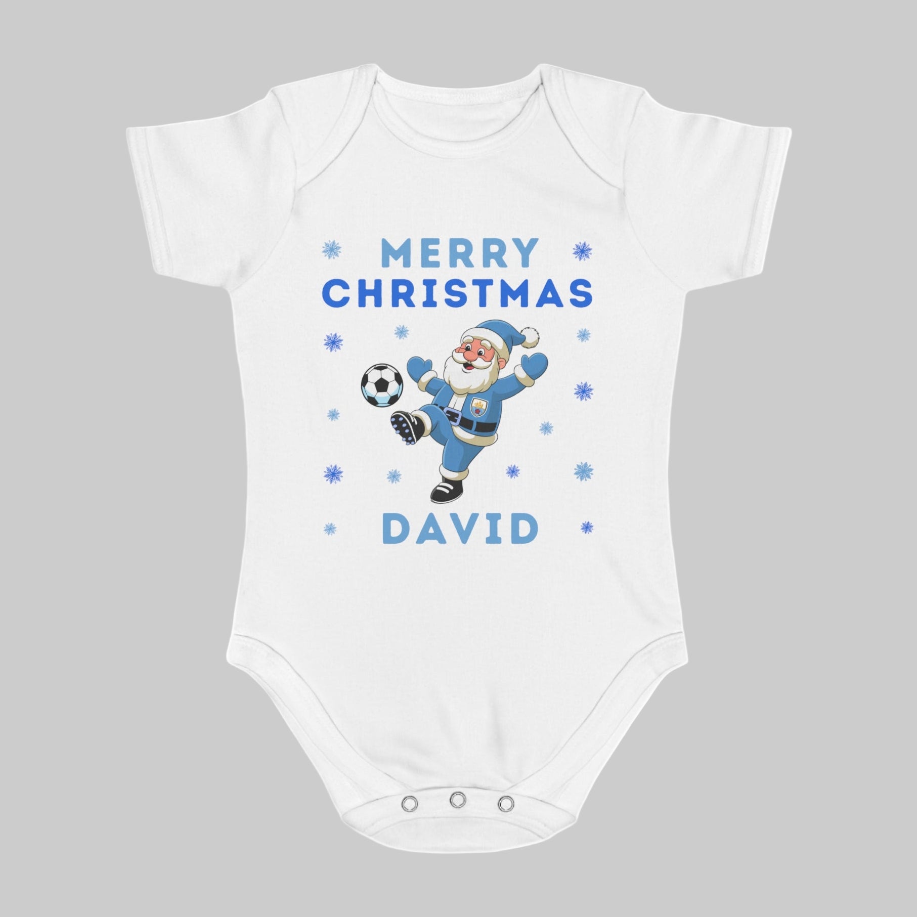 Personalised Baby Christmas Vest - Man City