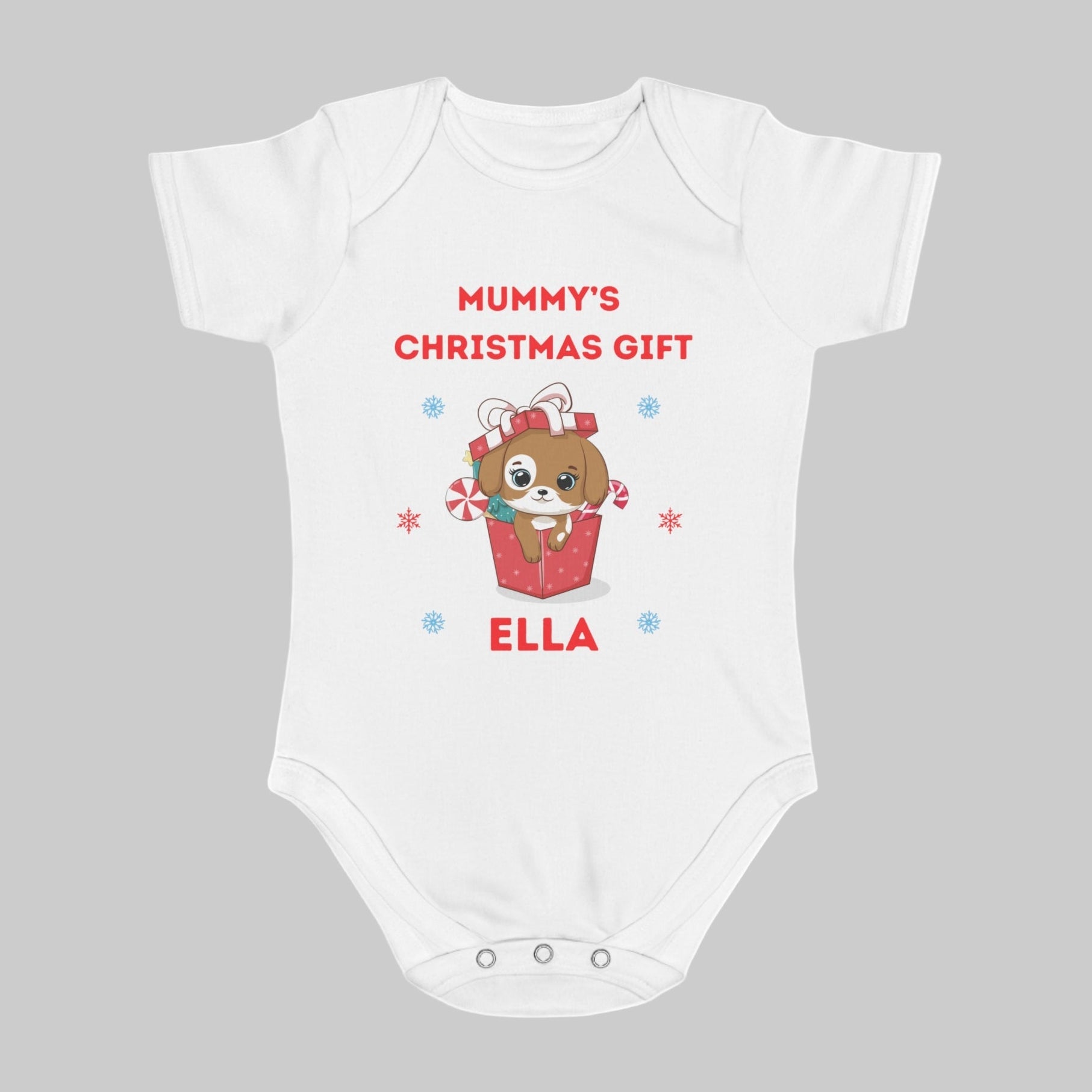 Personalised Christmas Baby Vest
