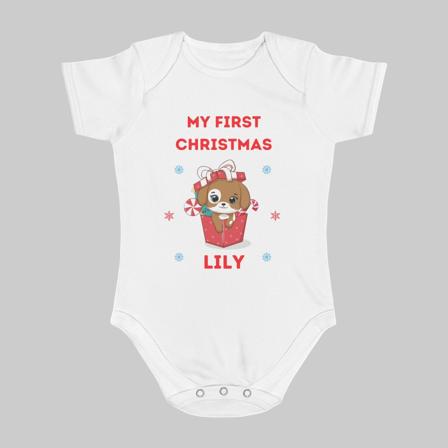Personalised My First Christmas Baby Vest