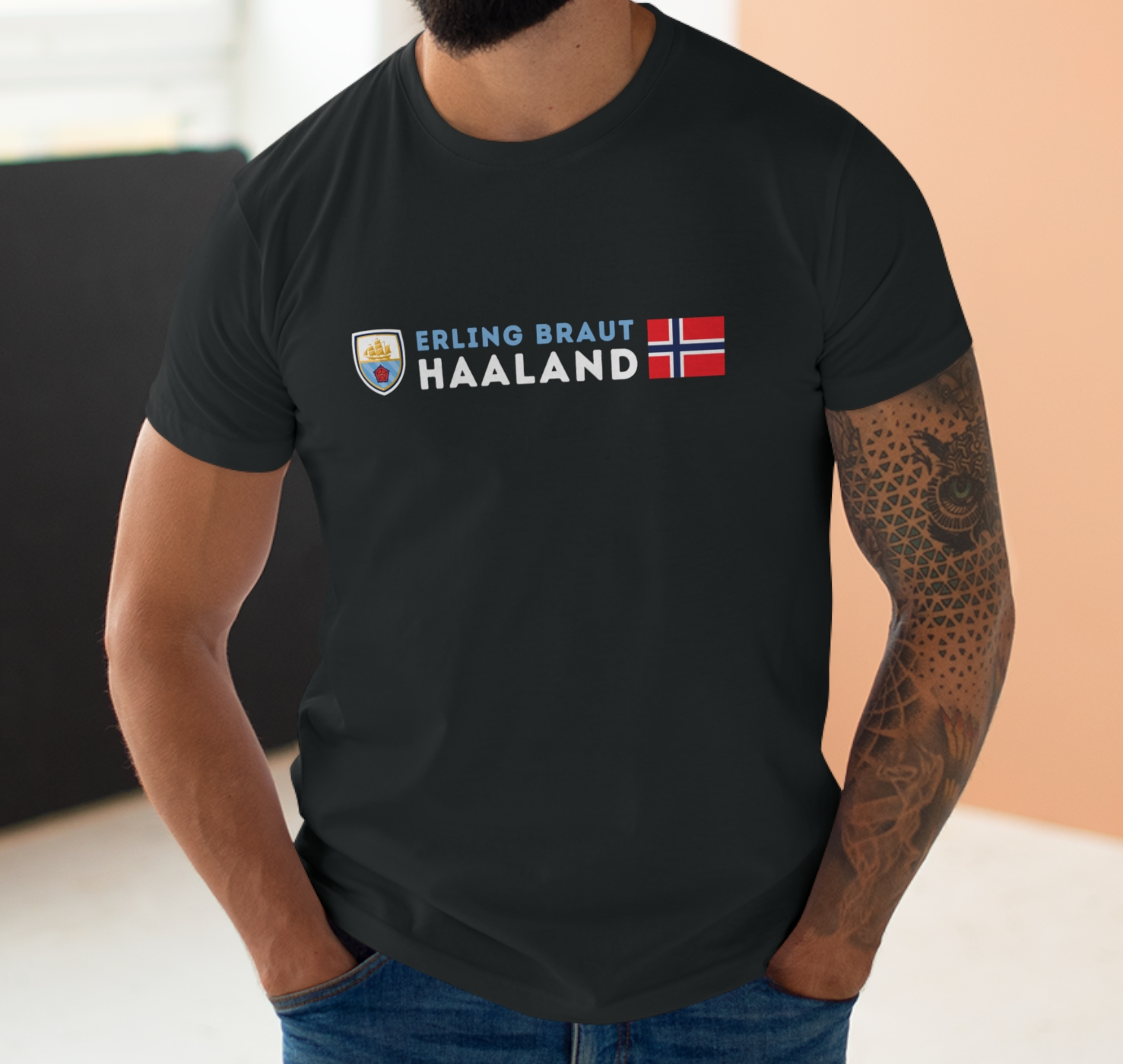 Man City - Erling Braut Haaland - Mens T-Shirt