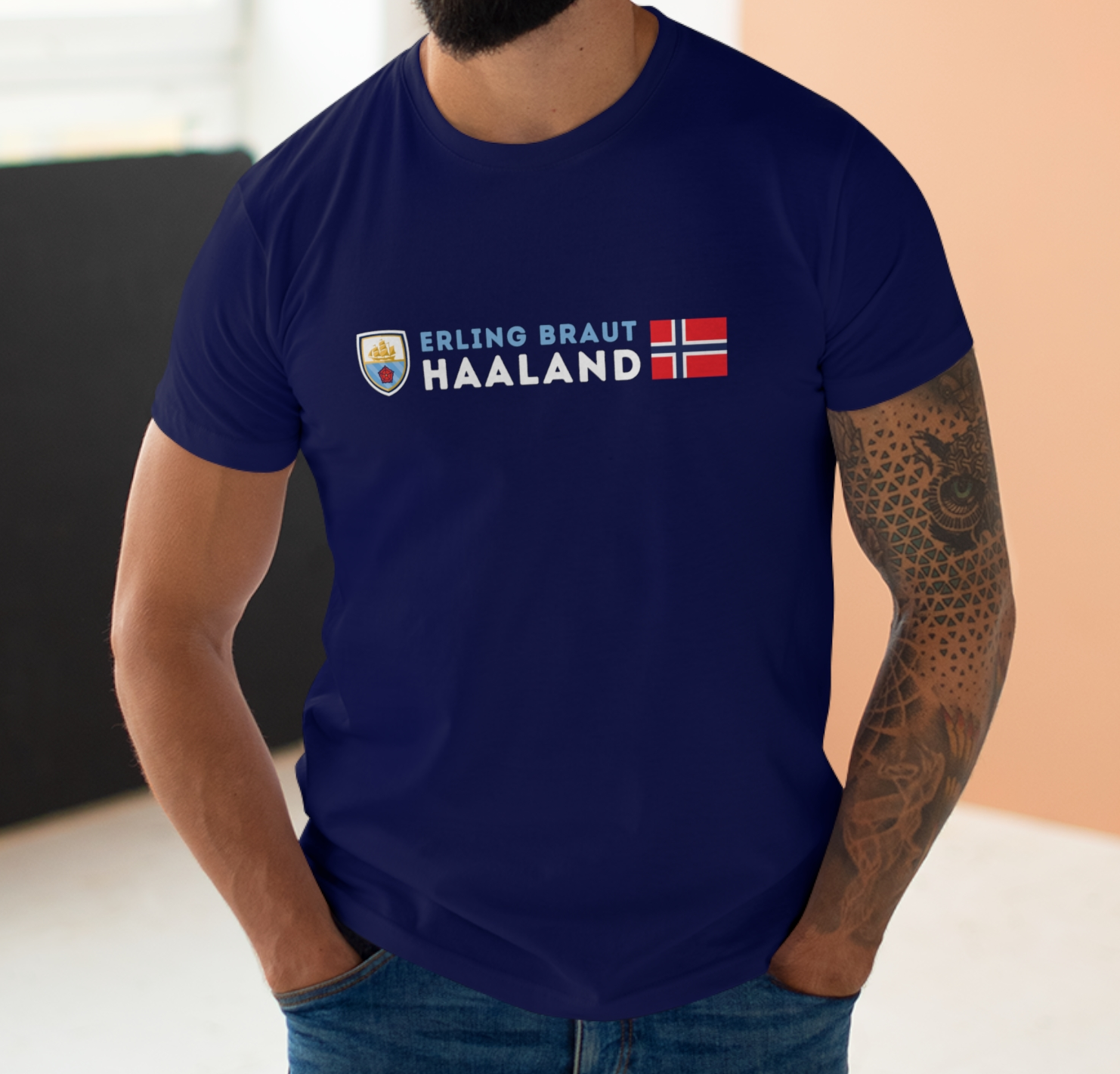 Man City - Erling Braut Haaland - Mens T-Shirt